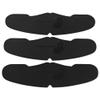 Shapers Image 3 pcs Baseball Crown Shaper Inserts for Low Profile Fitted & Snapback Caps, Washable Reusable Sports Hat Liner Black view 1
