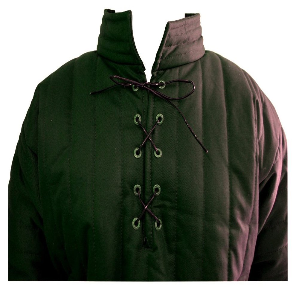 Allbeststuff Gambeson Padded Front Close ABS (White, 59)