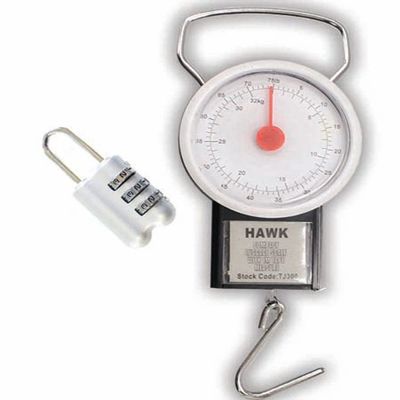 ToolUSA 3 Piece Travel Luggage Weight Measuring Tool & Luggage Protection Locks