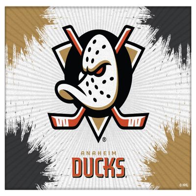 Anaheim Ducks 15" x 20" Officially Licensed Logo Canvas by the Holland Bar Stool Co.