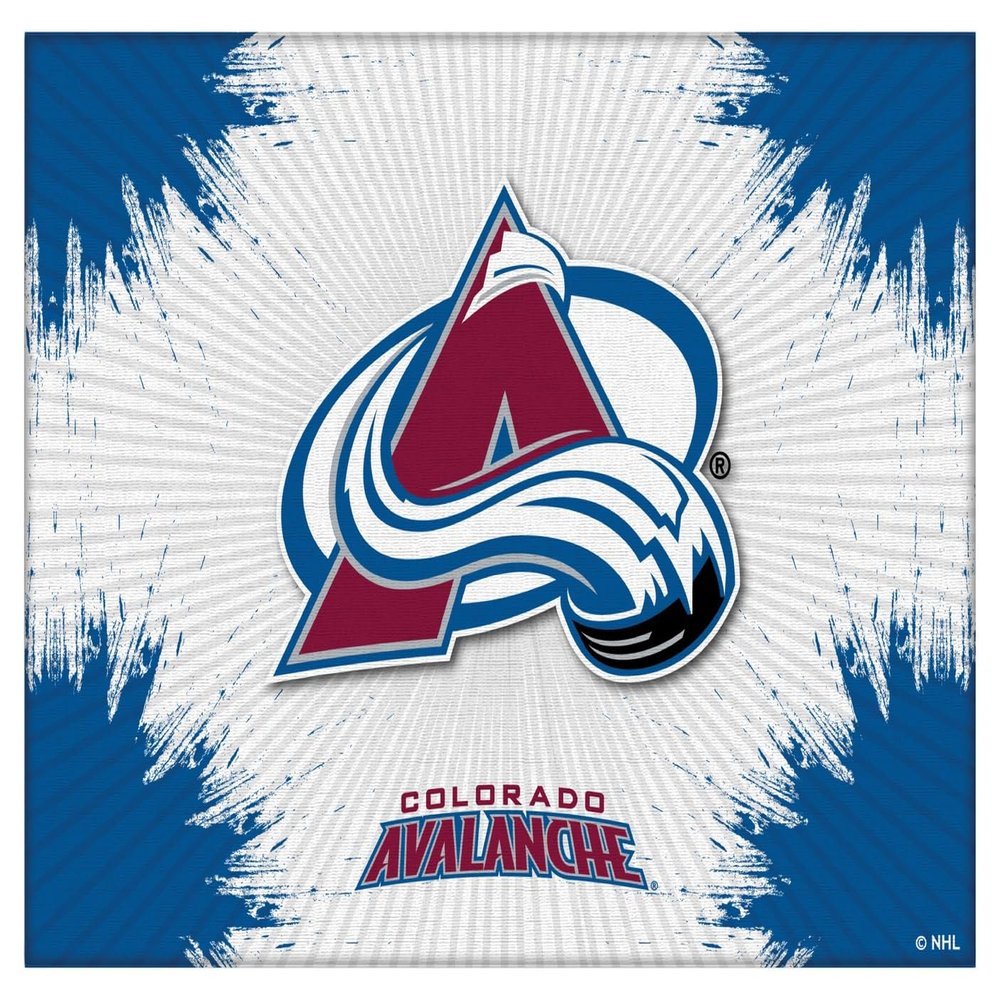 Colorado Avalanche 15" x 20" Officially Licensed Logo Canvas by the Holland Bar Stool Co.