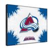 Colorado Avalanche 15" x 20" Officially Licensed Logo Canvas by the Holland Bar Stool Co. view 2