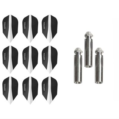 3 Sets of Harrows Retina Standard Dart Flights Plus 1 Set of 3 Aluminum Dart Flight Protectors (Clear)
