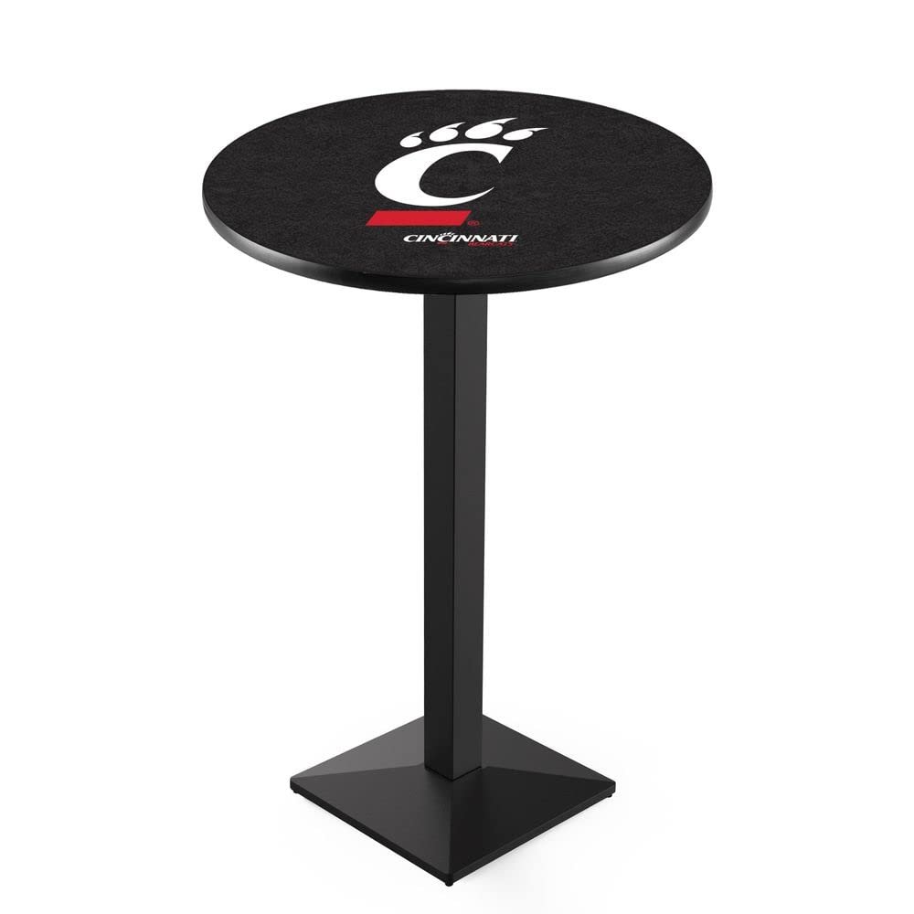 Holland Bar Stool Co. L217-42" Black Wrinkle Cincinnati Pub Table with 36" Dia. top