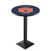 Holland Bar Stool Co. L217-36" Black Wrinkle Auburn Pub Table with 36" Dia. top view 1