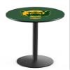 Holland Bar Stool Co. L214-42" Black Wrinkle Baylor Pub Table with 36" Dia. top view 1