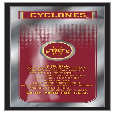 Iowa State 26" x 15" Fight Song Mirror by Holland Bar Stool Company
