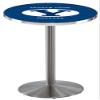 Holland Bar Stool Co. L214-36" Stainless Steel Brigham Young Pub Table with 36" Dia. top view 1