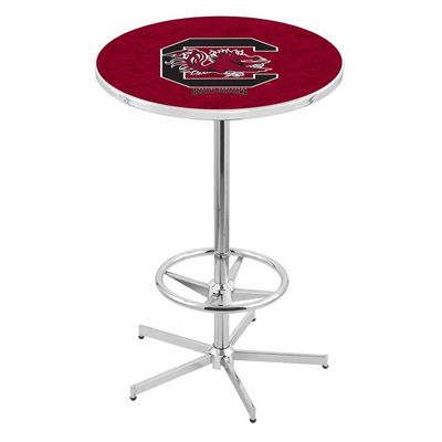 Holland Bar Stool Co. L216-42" Chrome South Carolina Pub Table with 36" Dia. top