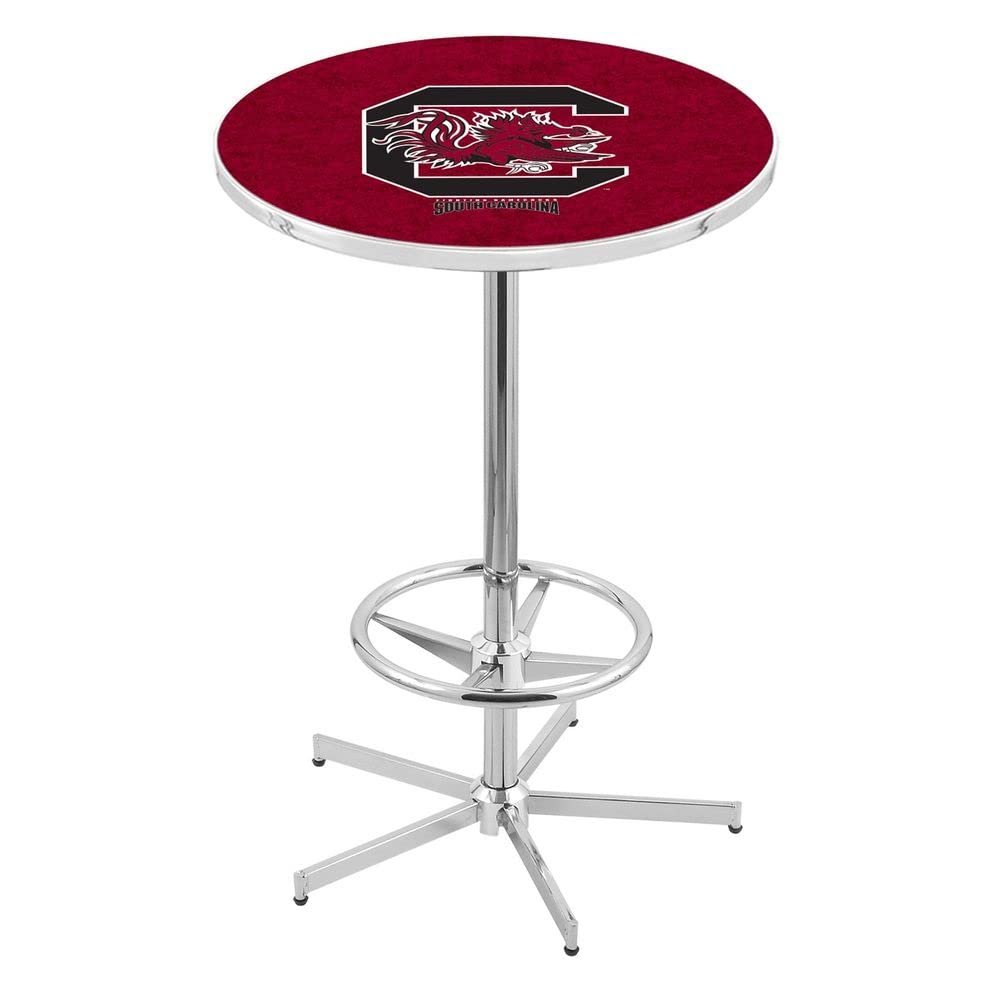 Holland Bar Stool Co. L216-42" Chrome South Carolina Pub Table with 36" Dia. top