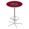 Holland Bar Stool Co. L216-42" Chrome South Carolina Pub Table with 36" Dia. top view 1