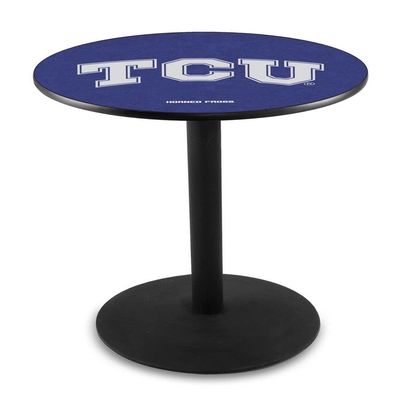 Holland Bar Stool Co. L214-42" Black Wrinkle TCU Pub Table with 36" Dia. top