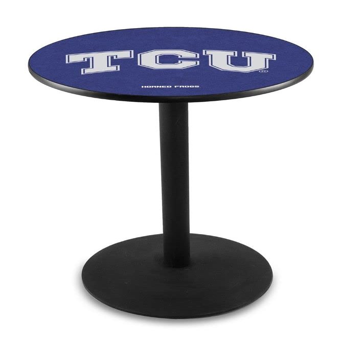 Holland Bar Stool Co. L214-42" Black Wrinkle TCU Pub Table with 36" Dia. top