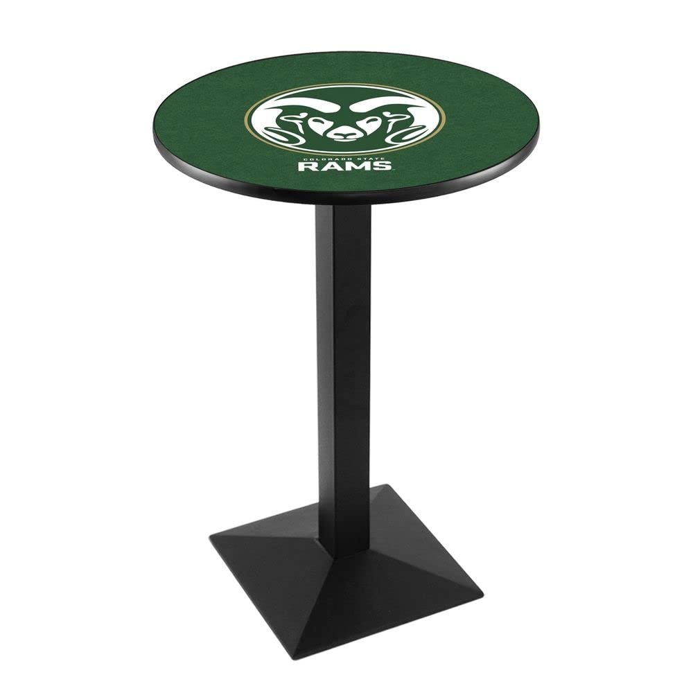 Holland Bar Stool Co. L217-42" Black Wrinkle Colorado State Pub Table with 36" Dia. top