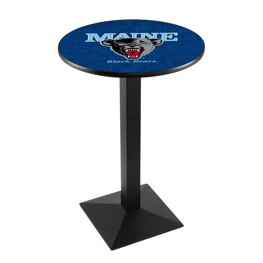 Holland Bar Stool Co. L217-36" Black Wrinkle Maine Pub Table with 36" Dia. top