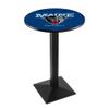 Holland Bar Stool Co. L217-36" Black Wrinkle Maine Pub Table with 36" Dia. top view 1