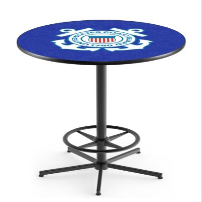 Holland Bar Stool Co. L216-42" Black U.S. Coast Guard Pub Table