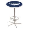 Holland Bar Stool Co. L216-42" Chrome Nevada Pub Table with 36" Dia. top view 1