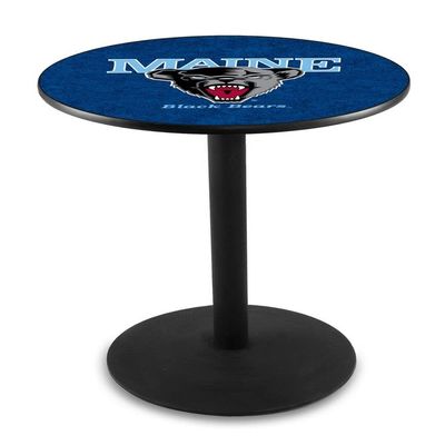 Holland Bar Stool Co. L214-36" Black Wrinkle Maine Pub Table with 36" Dia. top