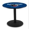 Holland Bar Stool Co. L214-36" Black Wrinkle Maine Pub Table with 36" Dia. top view 1