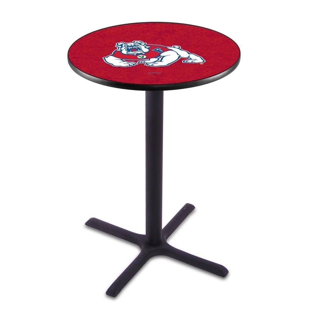 Holland Bar Stool Co. L211-36" Black Wrinkle Fresno State Pub Table with 36" Dia. top