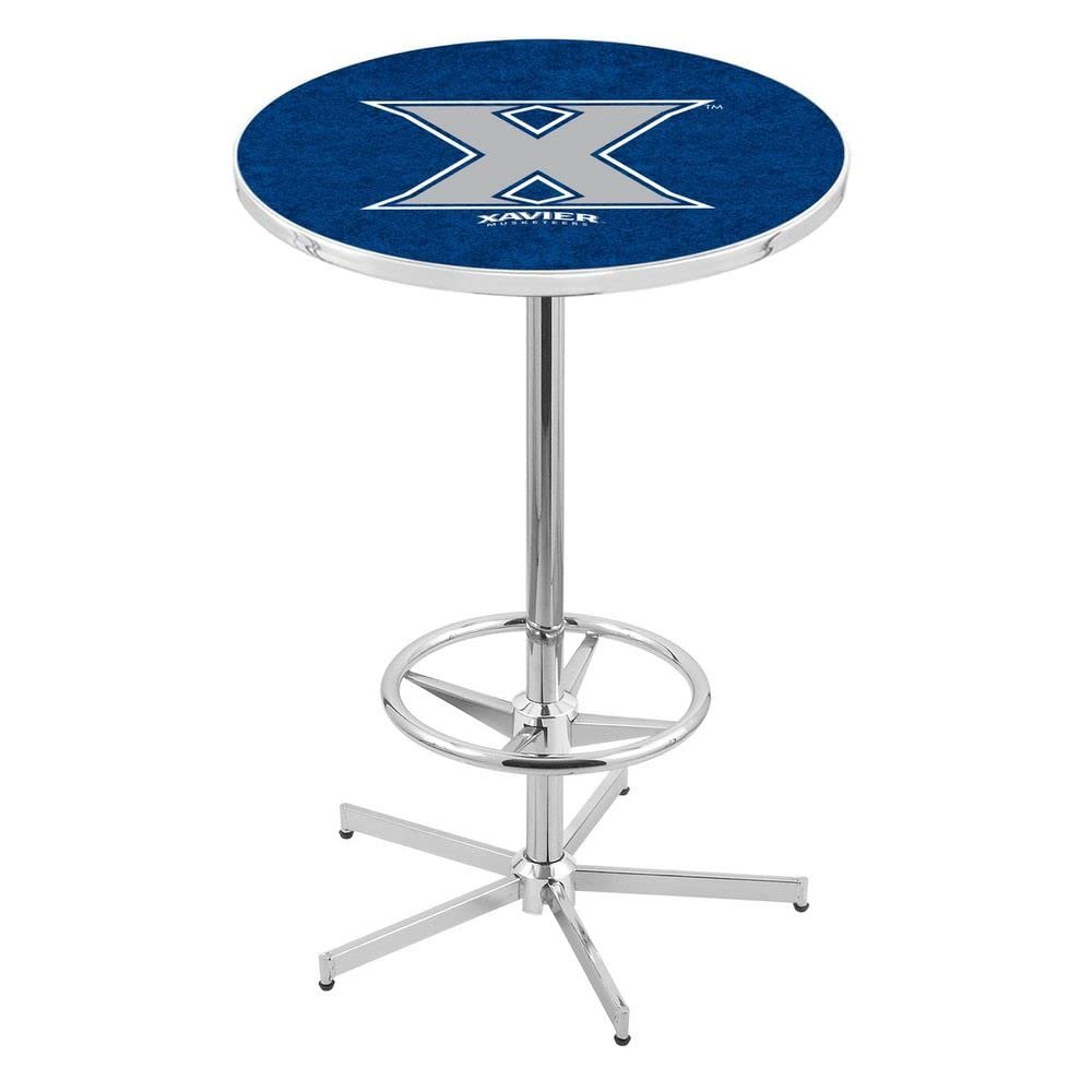 Holland Bar Stool Co. L216-42" Chrome Xavier Pub Table with 36" Dia. top