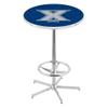 Holland Bar Stool Co. L216-42" Chrome Xavier Pub Table with 36" Dia. top view 1