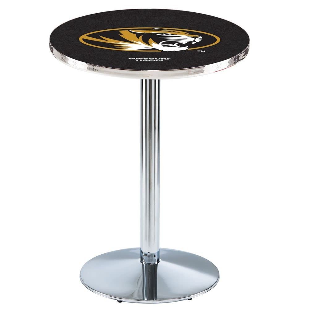 Holland Bar Stool Co. L214-42" Chrome Missouri Pub Table with 36" Dia. top