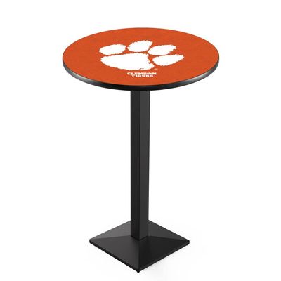 Holland Bar Stool Co. L217-36" Black Wrinkle Clemson Pub Table with 36" Dia. top