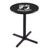 Holland Bar Stool Co. L211-36" Black Wrinkle POW/MIA Pub Table with 36" Dia. top view 1
