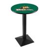 Holland Bar Stool Co. L217-36" Black Wrinkle Wright State Pub Table with 36" Dia. top view 1