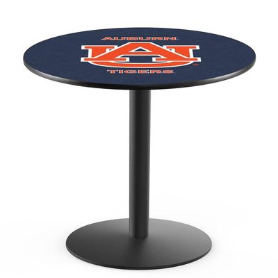 Holland Bar Stool Co. L214-36" Black Wrinkle Auburn Pub Table with 36" Dia. top