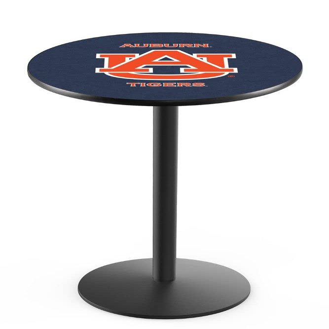 Holland Bar Stool Co. L214-36" Black Wrinkle Auburn Pub Table with 36" Dia. top