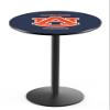 Holland Bar Stool Co. L214-36" Black Wrinkle Auburn Pub Table with 36" Dia. top view 1