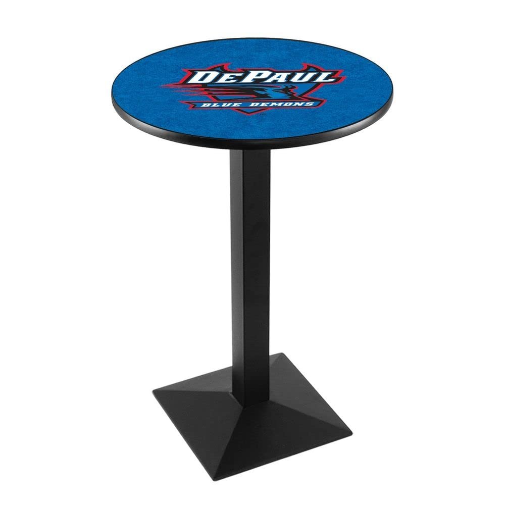 Holland Bar Stool Co. L217-36" Black Wrinkle DePaul Pub Table with 36" Dia. top