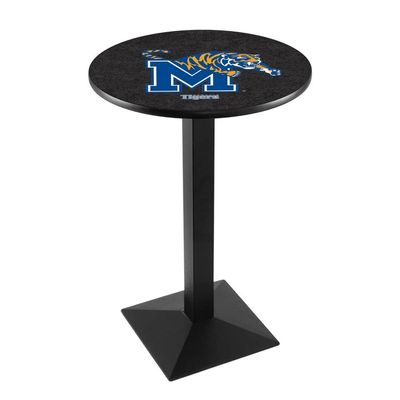 Holland Bar Stool Co. L217-42" Black Wrinkle Memphis Pub Table with 36" Dia. top