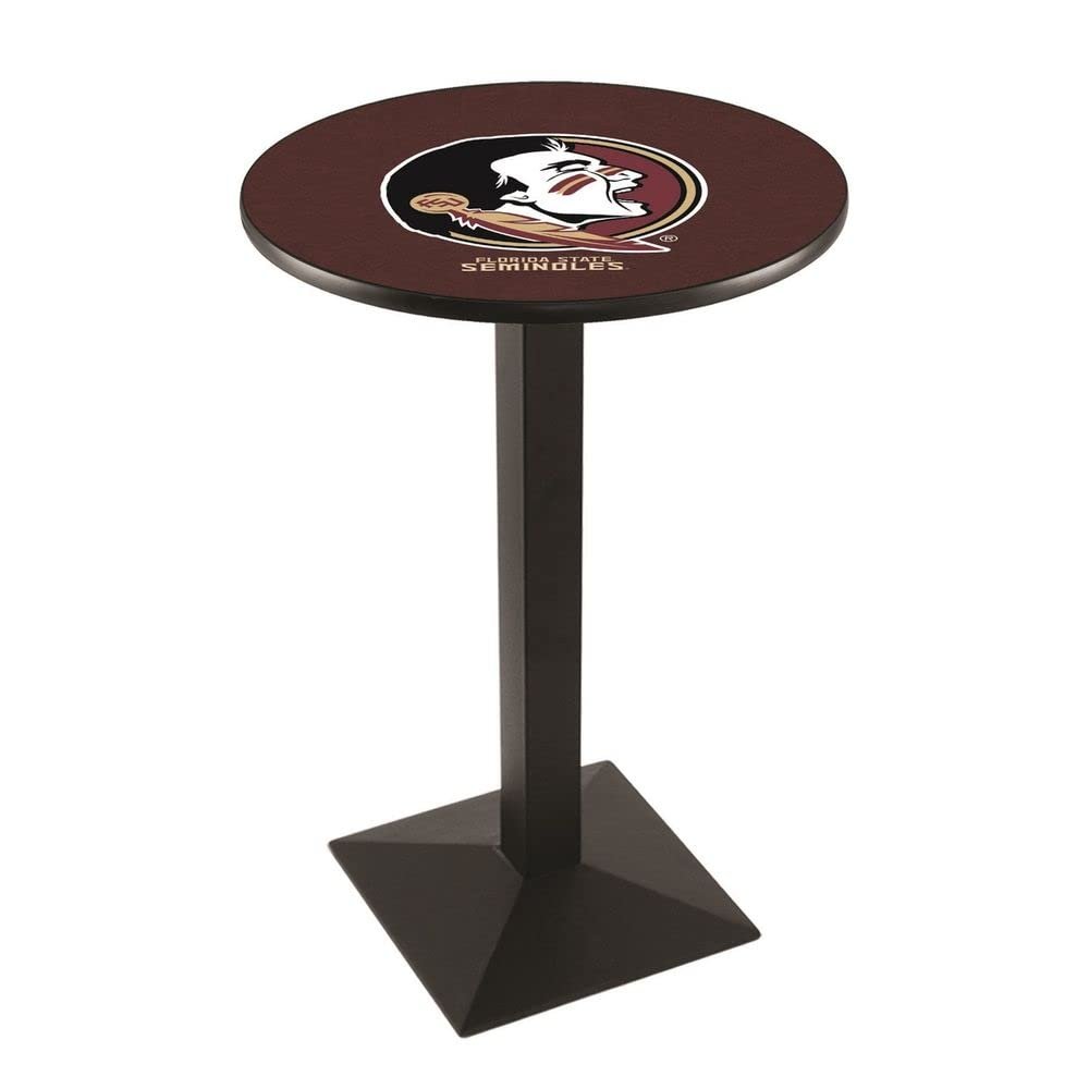 Holland Bar Stool Co. L217-42" Black Wrinkle Florida State (Head) Pub Table with 36" Dia. top