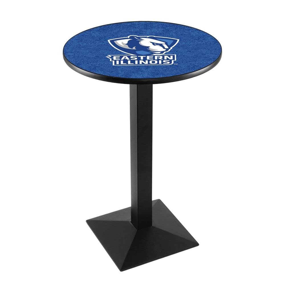 Holland Bar Stool Co. L217-42" Black Wrinkle Eastern Illinois Pub Table with 36" Dia. top