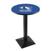 Holland Bar Stool Co. L217-42" Black Wrinkle Eastern Illinois Pub Table with 36" Dia. top view 1