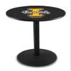 Holland Bar Stool Co. L214-42" Black Wrinkle Idaho Pub Table with 36" Dia. top view 1