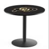 Holland Bar Stool Co. L214-42" Black Wrinkle Colorado Pub Table with 36" Dia. top view 1
