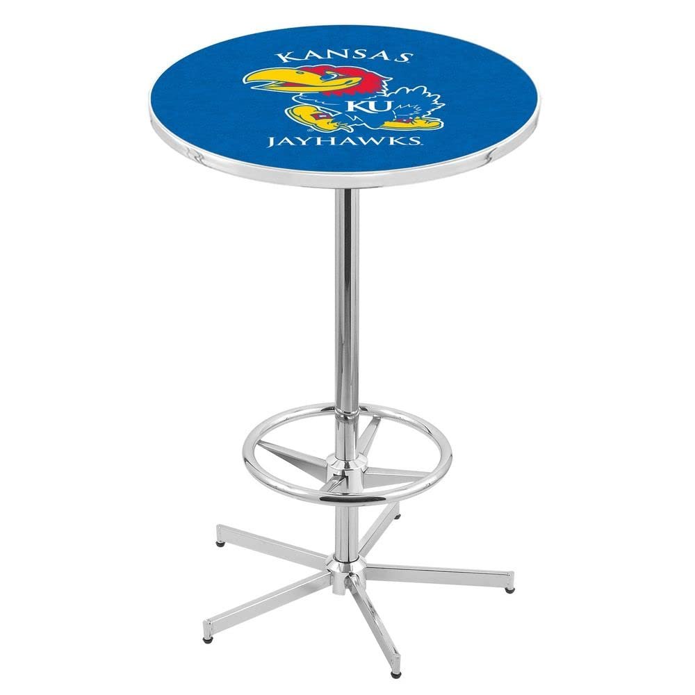 Holland Bar Stool Co. L216-42" Chrome Kansas Pub Table with 36" Dia. top
