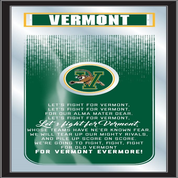 Vermont 26" x 15" Fight Song Mirror by Holland Bar Stool Company