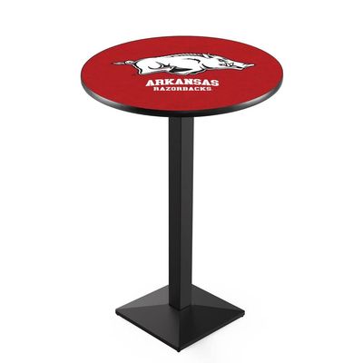 Holland Bar Stool Co. L217-42" Black Wrinkle Arkansas Pub Table with 36" Dia. top