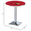 Holland Bar Stool Co. L217-42" Chrome Louisville Pub Table with 36" Dia. top view 2