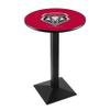 Holland Bar Stool Co. L217-42" Black Wrinkle New Mexico Pub Table with 36" Dia. top view 1