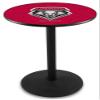 Holland Bar Stool Co. L214-36" Black Wrinkle New Mexico Pub Table with 36" Dia. top view 1
