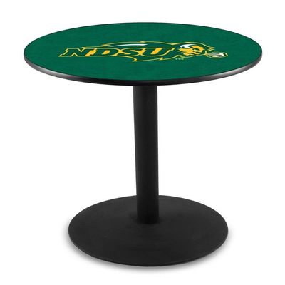 Holland Bar Stool Co. L214-42" Black Wrinkle North Dakota State Pub Table with 36" Dia. top