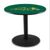 Holland Bar Stool Co. L214-42" Black Wrinkle North Dakota State Pub Table with 36" Dia. top view 1
