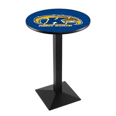 Holland Bar Stool Co. L217-42" Black Wrinkle Kent State Pub Table with 36" Dia. top